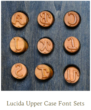 MKM LUCIDA UPPER CASE FONT SET
