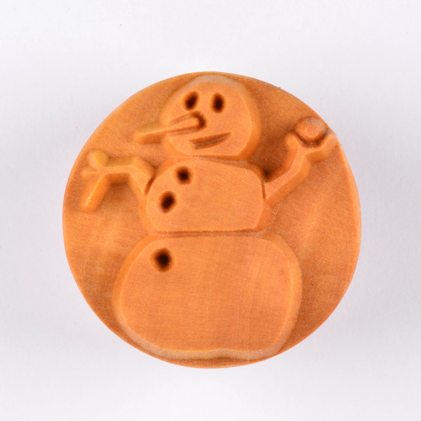 MKM SCL-033 SNOWMAN LARGE ROUND STAMP