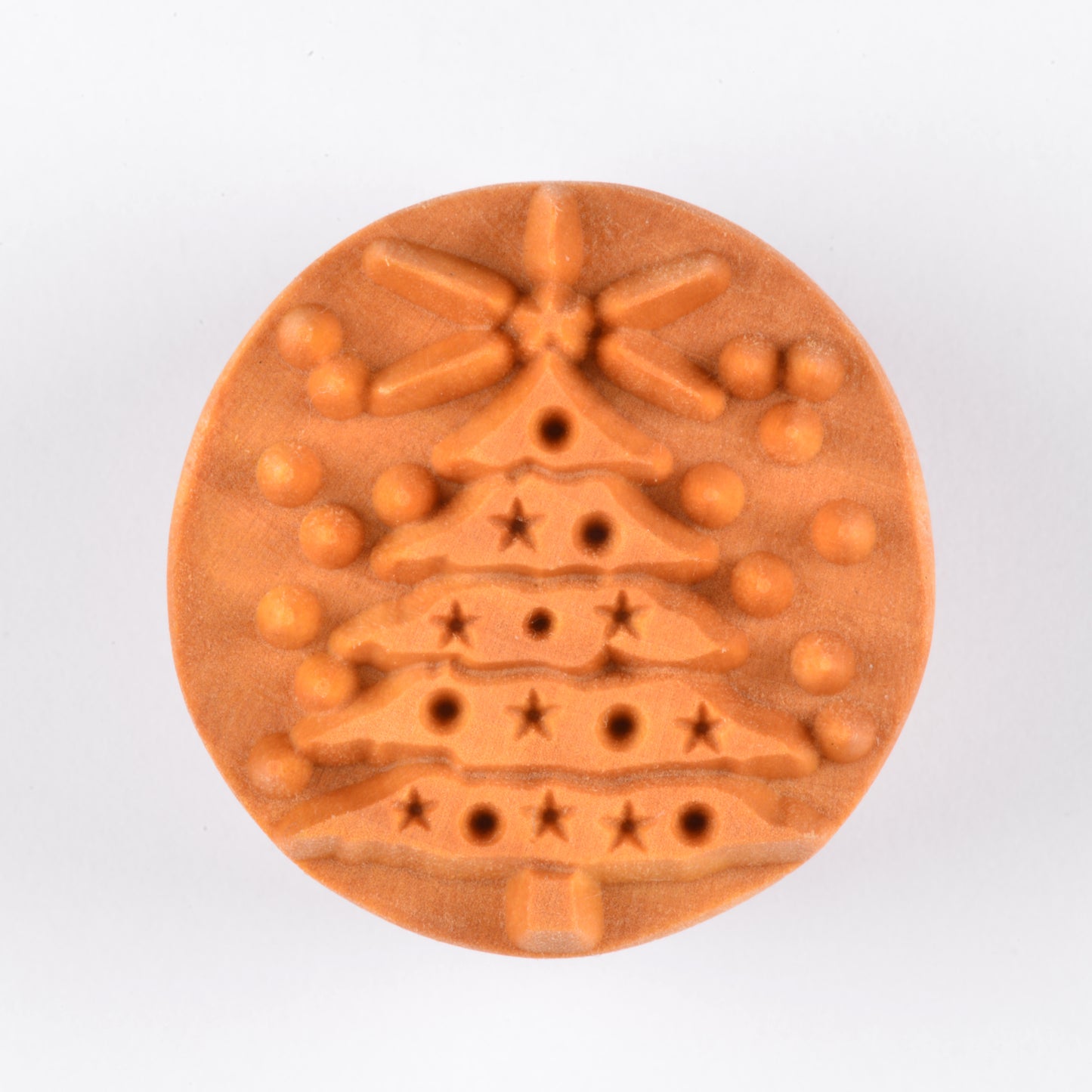 MKM SCL-034 CHRISTMAS TREE LARGE ROUND STAMP