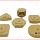 GR POTTERY FORMS WALLIE (5) PACK 4"
