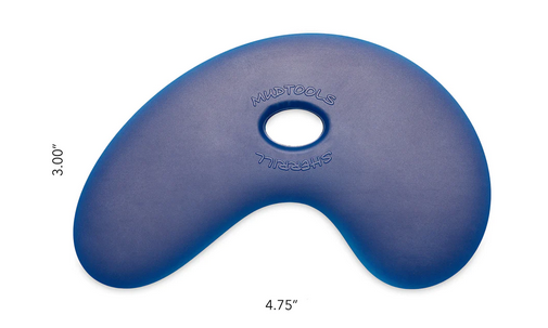 MUDTOOL SMALL BOWL RIB-RIGID BLUE/FIRM