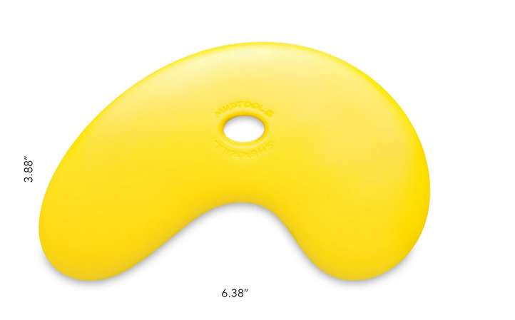 MUDTOOL LARGE BOWL POLYMER-RIB-YELLOW/SOFT