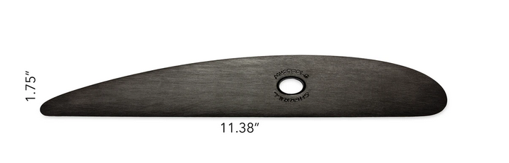 MUDTOOL LARGE PLATTER RIB-BLACK (X-FIRM)