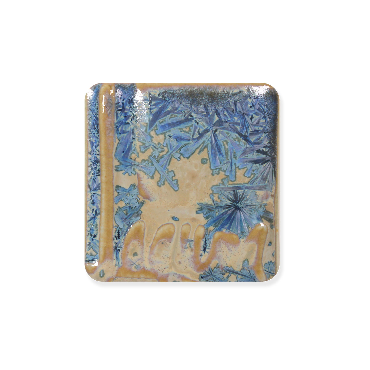 WC-162 BLUE SNOWFLAKES ^5 GLAZE-Dry