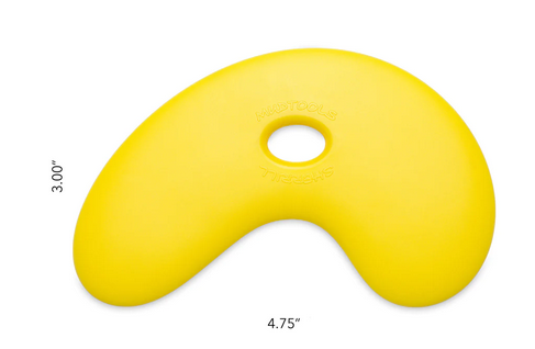 MUDTOOL SMALL BOWL RIB-YELLOW/SOFT