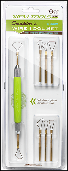 XIEM SCULPTOR'S WIRE TOOL SET-MED (9 PIECE)