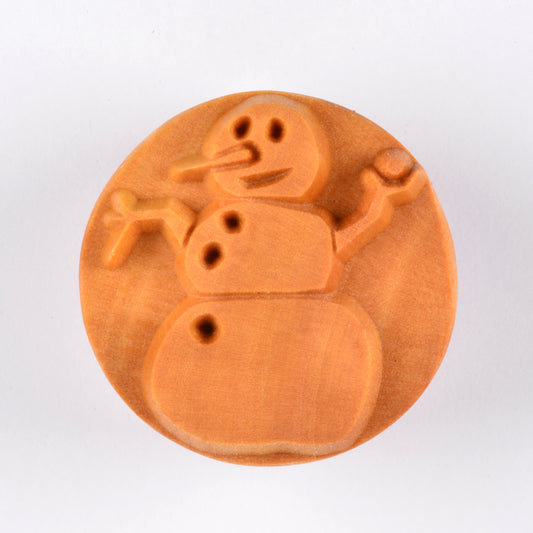 MKM SCL-033 SNOWMAN LARGE ROUND STAMP