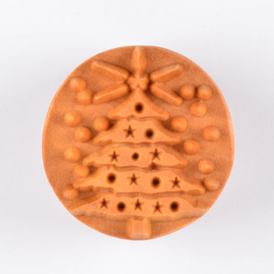 MKM SCL-034 CHRISTMAS TREE LARGE ROUND STAMP