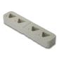 CONE PLAQUE, LARGE 4/2-HOLE