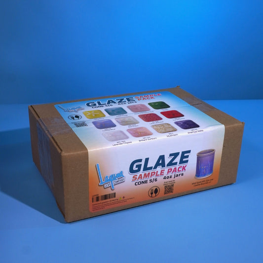 LAGUNA MID-FIRE GLAZE SAMPLE KIT-4oz JARS